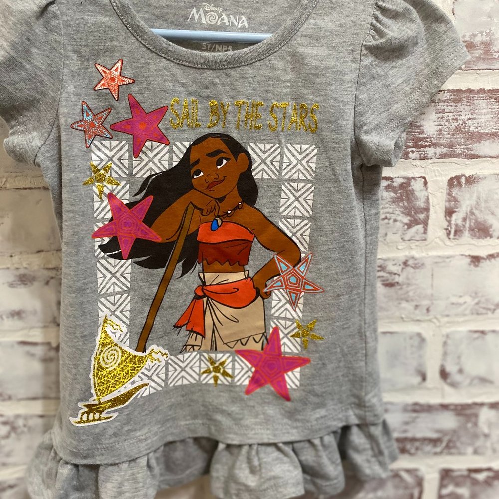 Moana Sail by the Stars cap sleeve t shirt